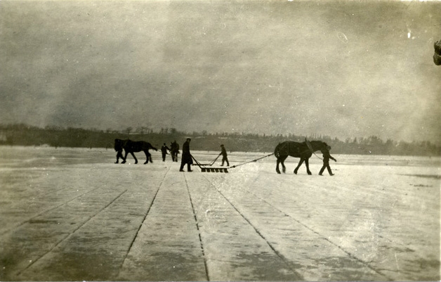 The ice harvest on Hamilton Harbour was considered by some to be the first harvest of the year. During the winter months the ice companies had to lay up enough ice to get the city residents through the sweltering summer months. The ice harvest on Hamilton Harbour was considered by some to be the first harvest of the year. During the winter months the ice companies had to lay up enough ice to get the city residents through the sweltering summer months.