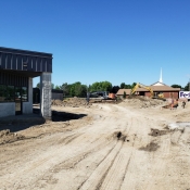 Valley park branch construction outside pictured