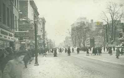 Looking Towards King St. East, 194-? Looking Towards King St. East, 194-?